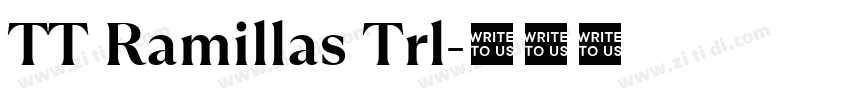 TT Ramillas Trl字体转换